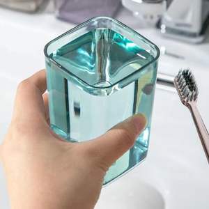Vaso de plástico transparente para el hogar, vaso de cepillado, vaso de lavado creativo para estudiantes, vaso de enjuague bucal para niños - Product Image 1