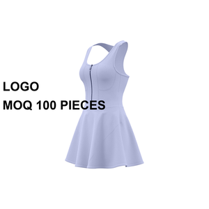 Falda Deportiva Larga sin Costuras con Cierre y Tirantes Finos para Mujer, Antiexposición, para Correr al Aire Libre - Product Image 4