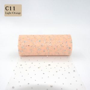 Rouleau de tulle à paillettes, 10 yards, 15 cm, organza, tissu pour tutu, décoration de mariage, tulle blanc, fournitures pour fête d'anniversaire - Product Image 6
