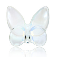 Figurine de papillon en cristal créative, grande décoration de bureau, souvenir de mariage, décoration artistique