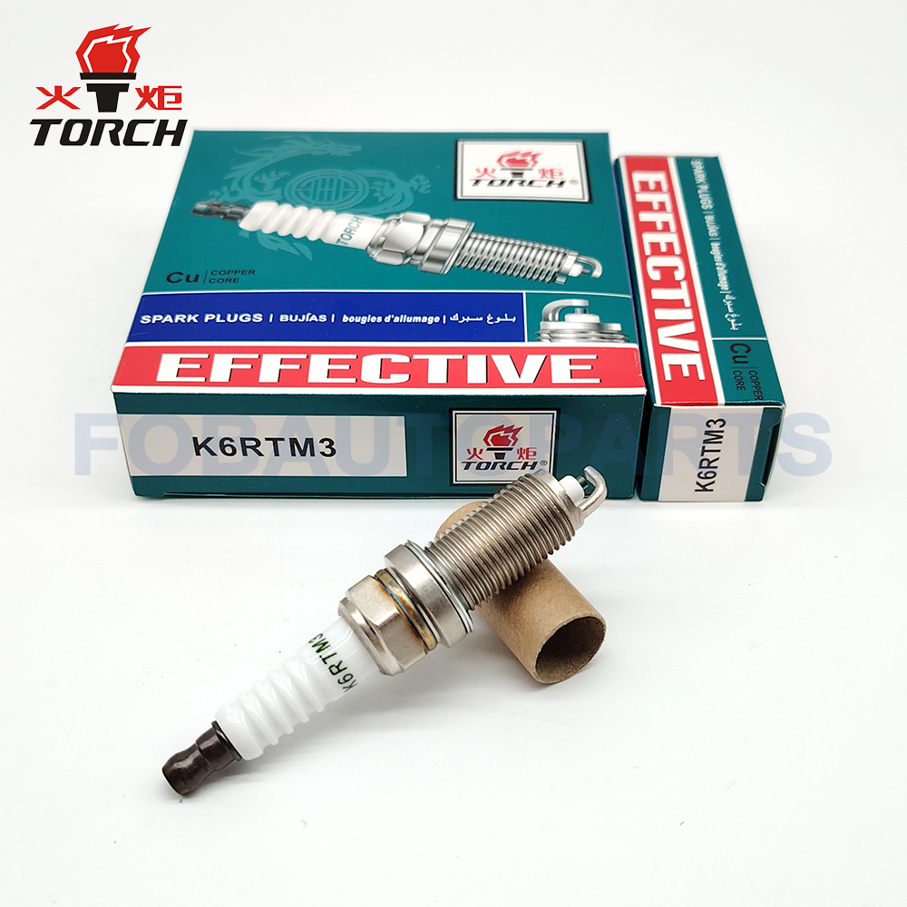 TORCH K6RTM3 Spark Plug Replace for NGK SILFR6C11 for Denso VFKH20 for Bosch FR7NII33X Spark Plug for DFSK GLORY DONGFENG JAC