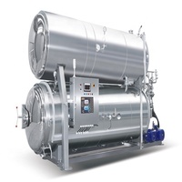Stérilisateur à immersion en eau SUMPOT à portes à ciseaux automatiques, haute température et haute pression pour boissons gazeuses
