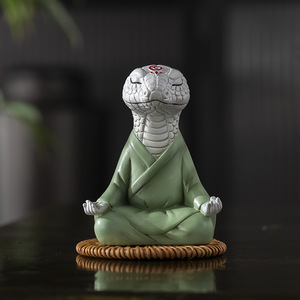 2025 serpente Zen serpente da tavolo decorazione resina artigianale pitone mascotte per la decorazione della casa - Product Image 4