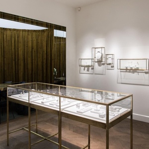 Bán buôn Chất lượng kính kim loại khung ngăn kéo LED chiếu sáng sắp xếp hiển thị cho cửa hàng bán lẻ được sử dụng cho trưng bày đồ trang sức - Product Image 5