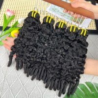 Lots de Cheveux Humains Bouclés Naturels Double Drawn, Cheveux Bruts Vietnamiens et Birmans Spirale Bouclée, Cheveux Humains Frisés et Volumineux, Tissage Naturel, Vente en Gros à Prix Abordable