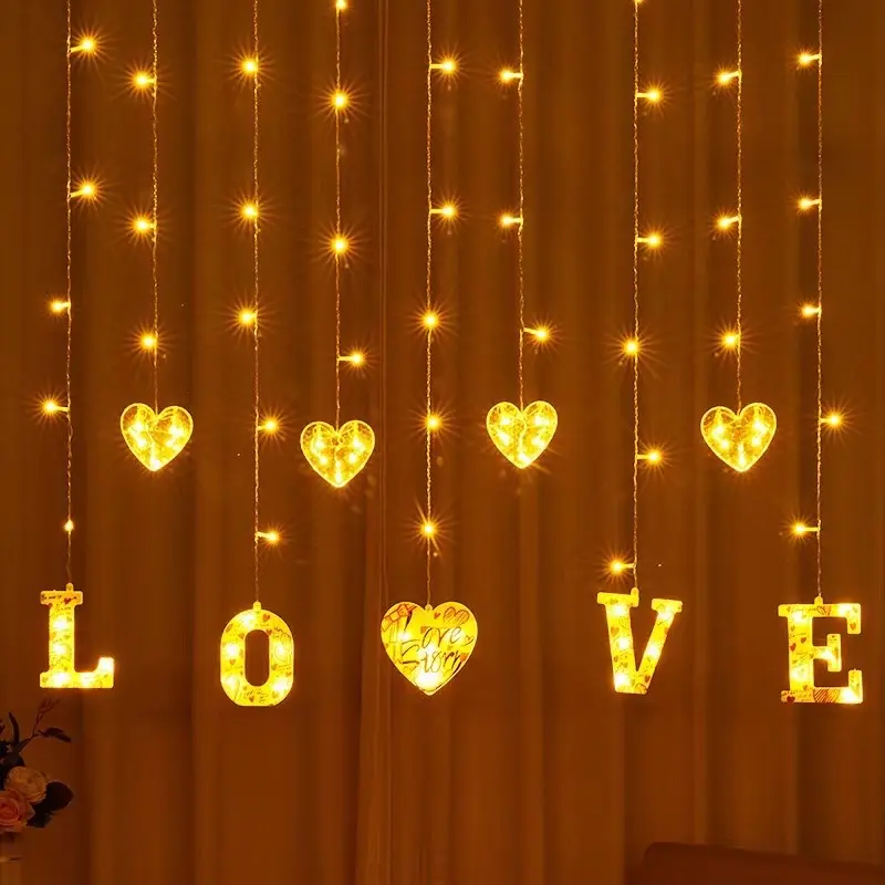 سلسلة أضواء الزهور المضيئة إضاءة ستائر أضواء لعيد الحب حفلات الزفاف والنوادي ديكورات أعياد الميلاد الفنادق