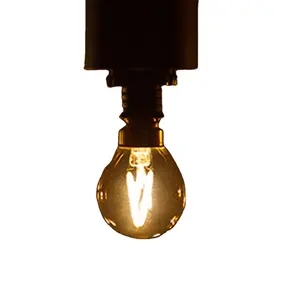G40 T22T20ヴィンテージLEDフィラメント電球1W2200K E12 E14 110V220Vゴールドティント調光可能ランプ装飾シャンデリアライト