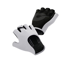 Guantes Deportivos de Gimnasio de Alta Calidad con Logotipo Personalizado, Medios Dedos, Microfibra Ventilada, para Entrenamiento, Fitness, Levantamiento de Pesas, con Cierre de Tirón - Product Image 1