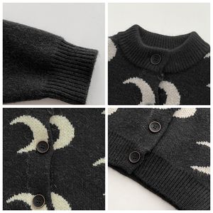 CustomAutumn invierno tejido cárdigan mameluco bebé <span class=keywords><strong>niña</strong></span> mono grueso recién nacido mameluco niños algodón Luna patrón niño mono bebé - Product Image 6