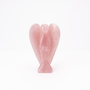 Venta Directa de Fábrica HZ, Escultura de Cristal Natural para Decoración del Hogar y Sanación, Esfera de Piedra Tallada con Ángel para Comercio Exterior - Product Image 1