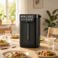 Nouvel Arrivage – Bouilloire Électrique Sans Fil 5L en Acier Inoxydable à Contrôle Numérique 1600W – Isolation Thermique pour Maison et Hôtel