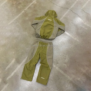 Custom Design <b>Jogging</b> <b>Suits</b> Lightweight Zipper Nylon Jackets and Nylon Track Pants Set 3m Reflective Tracksuit Windbreaker Set - Product Image 2