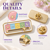 Pins en émail personnalisés interactifs pour le suivi de l'humeur, badges de revers en métal, cadeaux fantaisie personnalisés, vente en gros