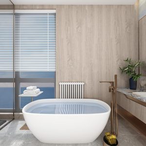 Grey Oak gỗ hình nền vỏ và thanh gỗ hạt kết cấu tự dính giấy dán tường không thấm nước dán cho tủ bếp - Product Image 3