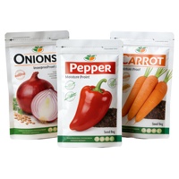 Sachet Doypack Personnalisé Imprimé avec Fermeture Zip Refermable, Emballage Anti-Humidité pour la Vente au Détail de Graines de Légumes de Jardin
