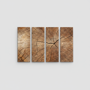 ชุดภาพพิมพ์บนผ้าใบลายไม้สไตล์อาร์ตเดโคสุดหรู ทันสมัย พร้อมกรอบใส จำนวน 4 ชิ้น สำหรับตกแต่งผนัง รูปวิวทิวทัศน์ - Product Image 2