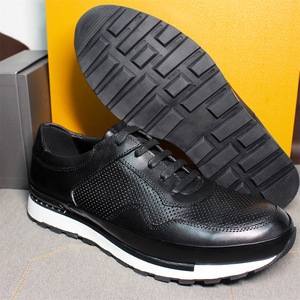 <span class=keywords><strong>Scarpe</strong></span> Casual da <span class=keywords><strong>Uomo</strong></span> in Pelle Marrone Traspirante, Vera Pelle di Prima Qualità, Stile Moda di Grande Marca, Allacciate, per Camminata, Stesso Stile - Product Image 6