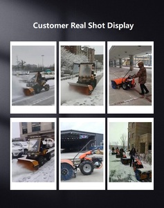 Small Snow Thrower Hand <b>Walk</b>-Behind Hydraulic Snowplow <b>Machine</b> Small Snow Thrower - Product Image 6