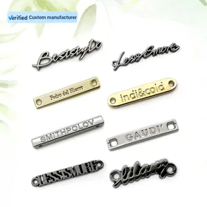 16 Years Factory OEM Service Alloy Logo For Bags Name Plate Metal Brand Tags Label Clothing Engraved Metal Labels