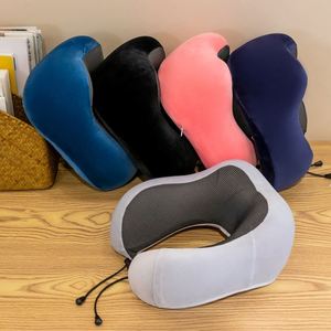 Xd904 Customized Logo Memory Foam Cushions U Shape Ergonomic Soft for Airplane Office / Car Portable Travel <b>Neck</b> <b>Pillow</b> - Product Image 5