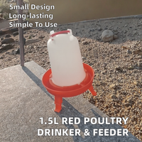 Abreuvoirs automatiques professionnels pour poulets, coupelles en plastique pour volailles avec pieds, pour l'élevage en extérieur, kit d'alimentation pour poulailler
