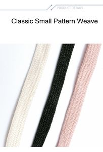 Lacets plats élastiques enduits 100 % polyester, double creux, épaissis 8 <span class=keywords><strong>mm</strong></span>, noirs et blancs, pour chaussures de sport – Vente en gros pour fabricants - Product Image 3