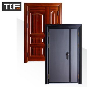 <span class=keywords><strong>Porte</strong></span> <span class=keywords><strong>d</strong></span>'<span class=keywords><strong>entrée</strong></span> résidentielle au design contemporain en acier galvanisé <span class=keywords><strong>Porte</strong></span> de sécurité avant bon marché pour hôtels <span class=keywords><strong>appartement</strong></span> - Product Image 2