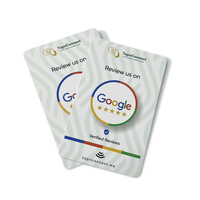 Tarjeta RFID con Código QR Programable para Redes Sociales, Tarjeta NFC para Reseñas de Google