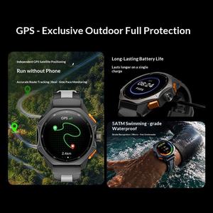 Montre de sport extérieure GTX4 avec suivi GPS, étanche 5 ATM (niveau natation), écran AMOLED, chargement magnétique, OEM - Product Image 2