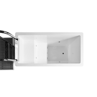 Baignoire de récupération corporelle en fibre de verre Gurgle, baignoire à immersion froide profonde avec design tout-en-un