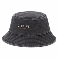 Topi Bucket Lipat, Dapat Dikemas, Bahan Katun Twill Lembut, Lubang Logam, Bordir Logo Custom, Grosir, Partai Besar