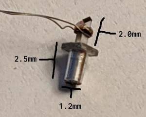 Aguja de diamante CVD de 45 grados de 5*0,6*0,6mm con base de aluminio para recortar Stylus - Product Image 4