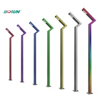 Bosun personnalisé extérieur IP65 étanche LED solaire jardin lumières 3M 4M 5M hauteurs pour route décorations parcs paysage éclairage