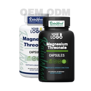 Capsules de magnésium <span class=keywords><strong>L</strong></span>-thréonate Rainwood, étiquette privée OEM, complément alimentaire pour le cerveau, adultes, adolescents, sommeil, capsules de magnésium <span class=keywords><strong>L</strong></span>-thréonate - Product Image 1