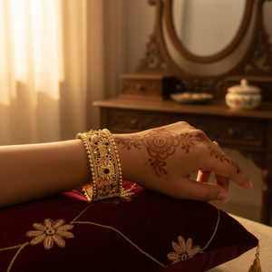Classic Gold Plated <b>Kada</b> Bangles Set | Openable Traditional Jewellery for Women - Product Image 3