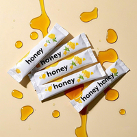 Sachets plats personnalisés imprimés thermoscellables en forme de bouteille pour liquides, échantillons de boissons, emballages de gels énergétiques, sachets de miel