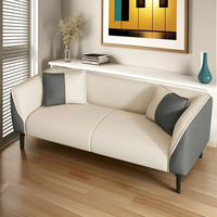 Nouvelle arrivée, canapé carré inclinable en PU, canapé moderne 2/3 places, petit canapé pour salon, hôtel et maison de location