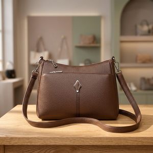 New Fashionable Lady Vintage Women's Crossbody <b>Shoulder</b> Bag PU Leather ZIP Closure Summer Single <b>Strap</b> Daily Commuting Travel - Product Image 2