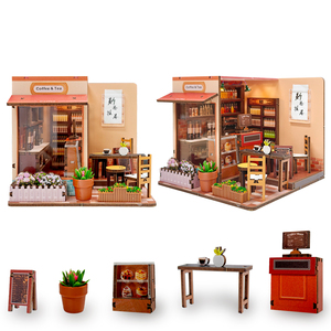 Kit de Casa de Muñecas de Madera para Construir - Construye Tu Propia Casa en Miniatura con Juguetes de Madera y Materiales de Manualidades, Puede Iluminarse, para Mayores de 14 Años - Product Image 1