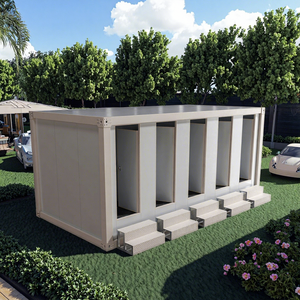 Maison Conteneur Pliable Bâtiment Préfabriqué en Acier Bureau <span class=keywords><strong>Pas</strong></span> <span class=keywords><strong>Cher</strong></span> Recyclé Salle de Bains <span class=keywords><strong>Portable</strong></span> Toilette Mobile - Product Image 1