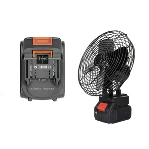 Ventilateurs décoratifs d'extérieur en acier avec capteur de mouvement, alimentés par batterie 18V, pour bricolage, jardin, maison, garage, surveillance de sécurité - Product Image 6