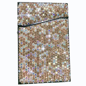 ÉTUI À CIGARETTES FLIP TOP aluminium 20S BLING strass (SW77225D) - Product Image 6