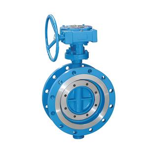 Valvola a farfalla DN500 a bassa pressione a bassa temperatura con guarnizione morbida a doppia flangia manuale acciaio SS di alta qualità