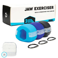 Balle d'exercice pour les muscles massétoires, entraîneur de mandibule, appareil de fitness facial en gel de silice, modèle non pliable 555