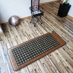 New Product High Intensity Mats High Quality Heated <b>Stone</b> Mattress Pad O Shaped Jade <b>Stone</b> Massage Bed For Self Care - Product Image 4