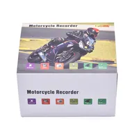 Cámara grabadora para salpicadero de motocicleta, grabadora de vídeo Hd Dvr de 1080P para Moto y coche, Mini Dv frontal y trasera, color negro