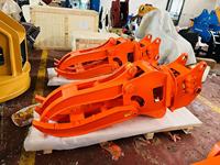 Grappin hydraulique en acier pour excavatrice, destiné à la manutention et au recyclage des métaux ferrailleux