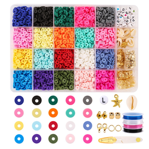 Wholesale Various Colors Handmade Polymer Clay <b>Beads</b> Kid Diy Toy Heishi <b>Beads</b> Set Small Round Polymer Clay <b>Beads</b> <b>Kits</b> - Product Image 5