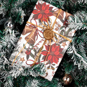 Factory Wholesale Custom <b>Christmas</b> Luxury <b>Paper</b> Roll 70cm X 95cm <b>Wrapping</b> <b>Paper</b> for Packaging - Product Image 1