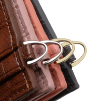 Étui en cuir PU personnalisé pour cartes bancaires, accessoire professionnel, porte-cartes fin multicolores pour hommes